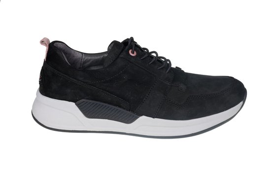 Gabor rollingsoft sensitive 96.955.47 - dames rollende wandelsneaker - zwart - maat 38.5 (EU) 5.5 (UK)