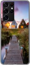 Geschikt voor Samsung Galaxy S21 Ultra hoesje - De Durgerdammerdijk - Siliconen Telefoonhoesje