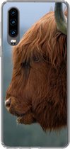 Coque Huawei P30 - Highlander écossais - Animaux - Brouillard - Coque de téléphone en Siliconen