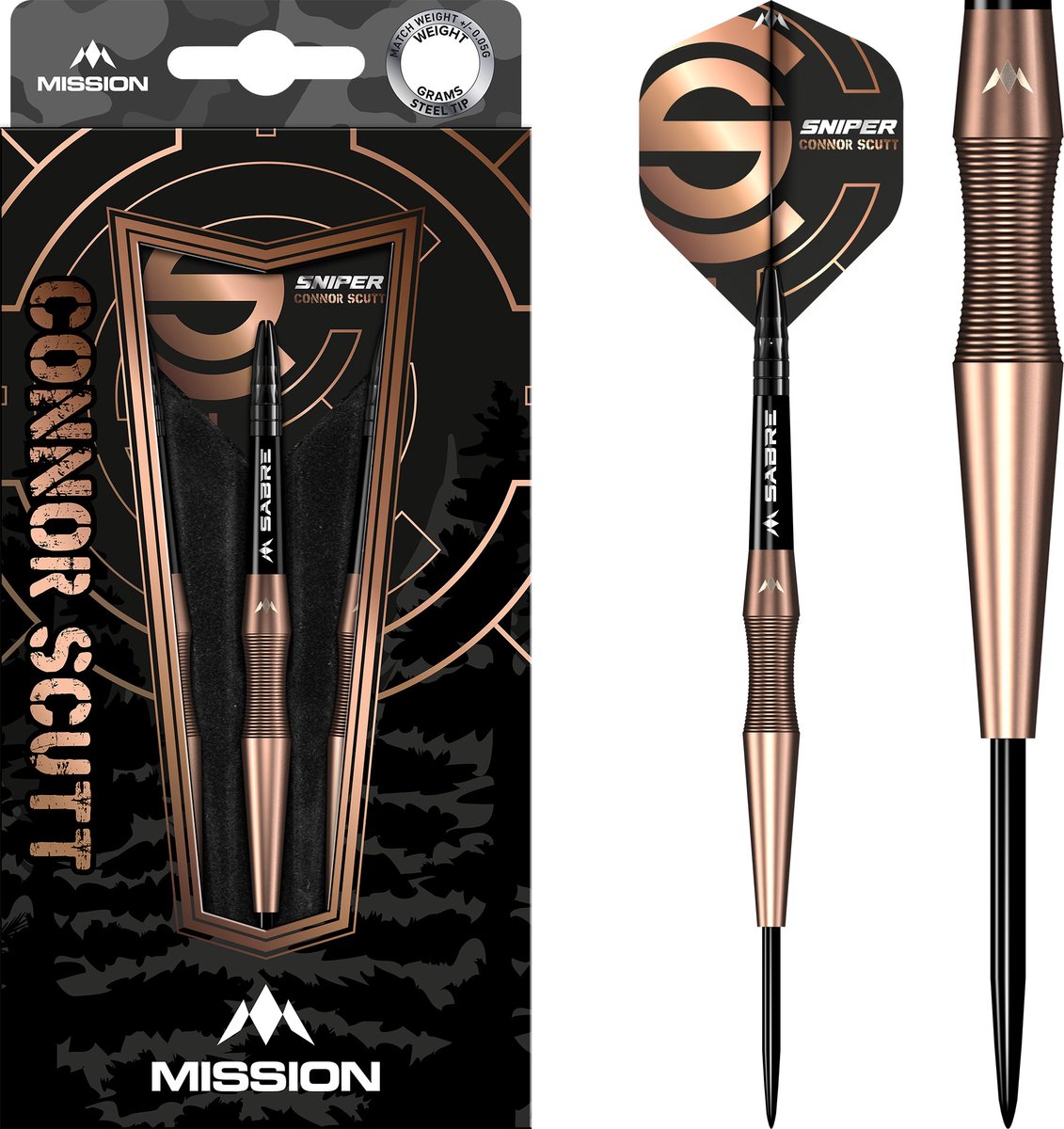 Mission Connor Scutt V2 90% - Dartpijlen 24 Gram