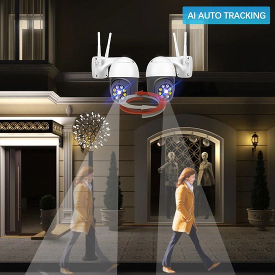 WIFI PTZ IP-camera 3.0MP met bediening via APP en kan werken met spraakgestuurde apps. T-2026 van Technetix — afbeelding 3