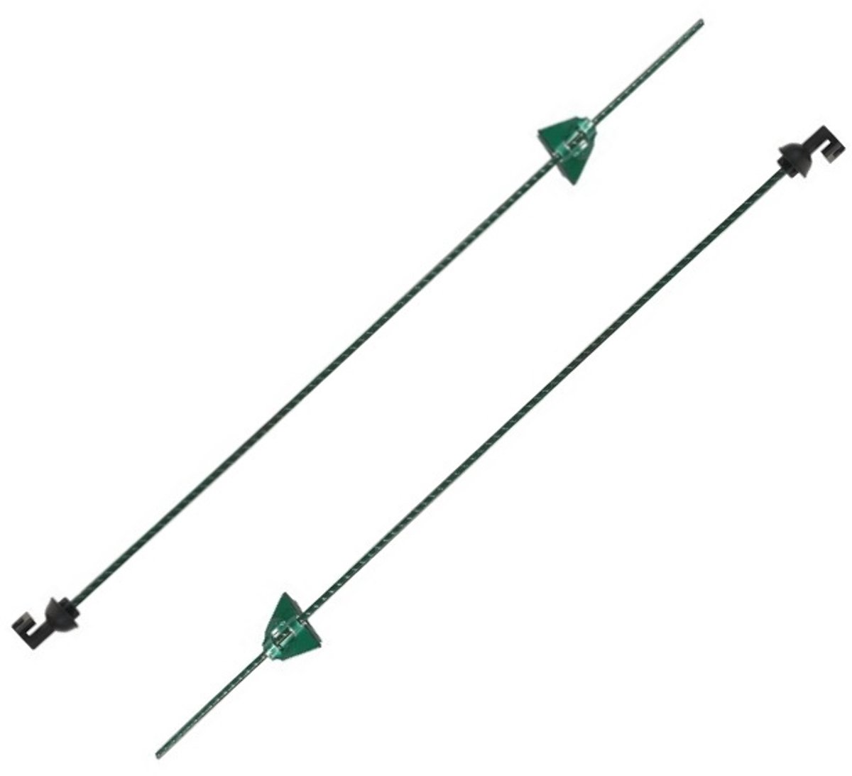 Koltec Veerstaal paal ovaal groen 105cm