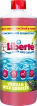 All in One Cleaner Vanilla Wild Berries 1 Liter - Desinfectie - Dieren - Huis - Auto - Kantoor - Schoonmaakmiddel