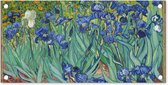 Tuinposter Irissen - Vincent van Gogh - 60x30 cm - Tuindoek - Buitenposter