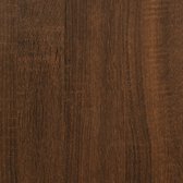 vidaXL - Opbergbankje - 80x42,5x50 - cm - bewerkt - hout - bruin - eikenkleur