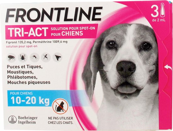 Frontline Frontline Tri-Act M - Apotheek - 2 ml 3 pip 10-20 Kg M