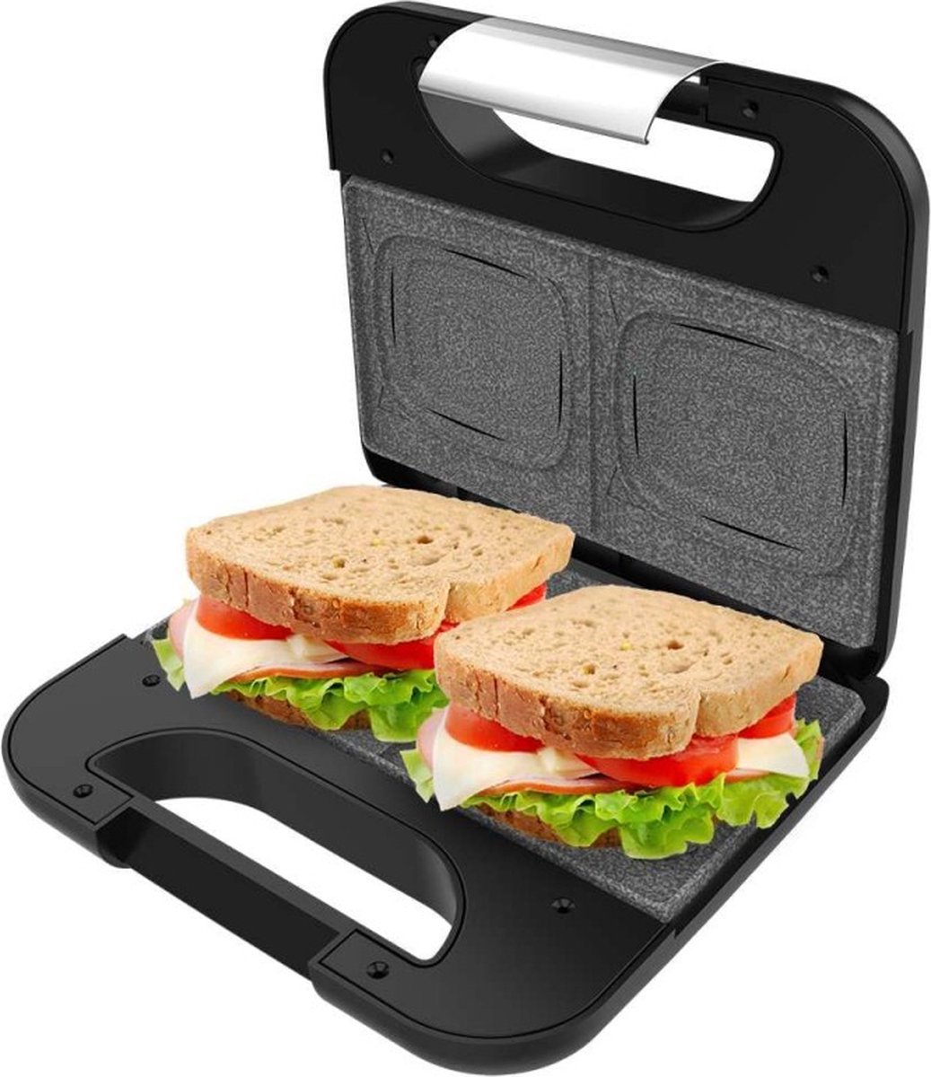 Cecotec 02953 sandwich maker Zwart, Roestvrijstaal
