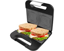 Cecotec 02953 sandwich maker Zwart, Roestvrijstaal