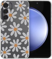 iMoshion Hoesje Geschikt voor Samsung Galaxy S23 FE Hoesje Siliconen - iMoshion Design hoesje - Meerkleurig / Daisy Flower