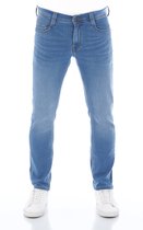 Mustang Heren Jeans Broeken Real X Oregon tapered Fit Blauw Volwassenen Denim Jeansbroek Spijkerbroek heren