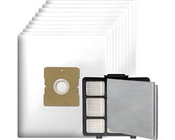 10x Stofzuigerzakken, 1x HEPA filter 2x motor filter geschikt voor Inventum ST306 ST307 ST308 stofzuigers - Vervanging stofzakken SZ300 21200900119, 21200900120 en 21200900010