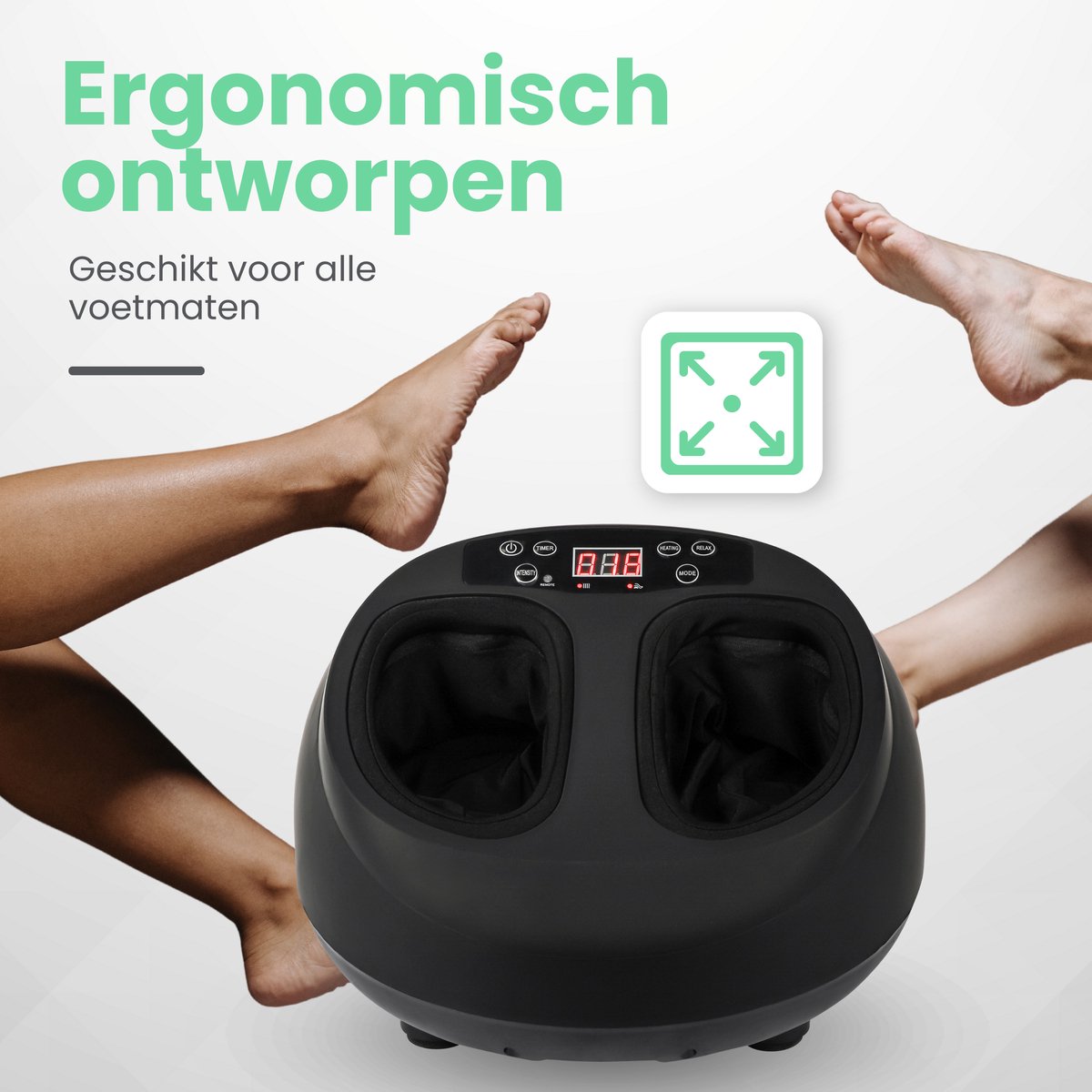 Shiatsu Voetmassage Apparaat met Verwarmde Massage - afbeelding 3