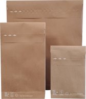 Ace Verpakkingen - Verzendzak Papier 10 stuks - Maat M - 250 × 430 × 80 mm - Milieuvriendelijk - Verzendzakken voor Kleding - 10 stuks