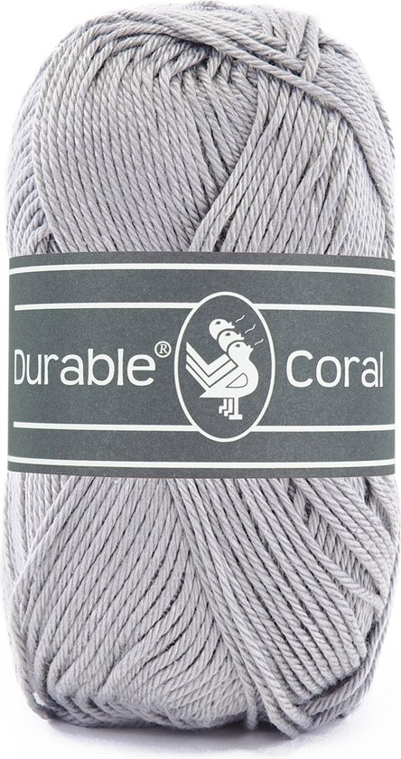 Durable Coral - 2232 light grey - Gemerceriseerd Katoen Garen