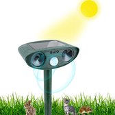 Equivera Kattenverjager op Zonneenergie - Kattenverjager - 100% Diervriendelijk - Tuin - Ultrasone Verjagers - Katten Verjager - Kattenschrik - Kattenverjager Voor De Tuin