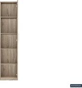 Opbergkast 'Mike' 40 cm 1 deur Sonoma - WR01, Spaanderplaat en decor