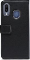 Mobilize Telefoonhoesje geschikt voor Samsung Galaxy M20 Hoesje | Mobilize Classic Gelly Wallet Bookcase Portemonnee | Pasjeshouder voor 2 Pasjes | Telefoonhoesje voor Pinpas / OV Kaart / Rijbewijs - Zwart