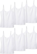 Viuma Dames V100416 6-Eco Pack Slim-Fit Basic Kort Katoen Camisole Ondergoed