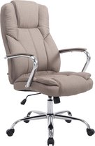 CLP XXL BIG Xanthos Bureaustoel - Voor volwassenen - Ergonomisch - Met armleuningen - Stof - taupe
