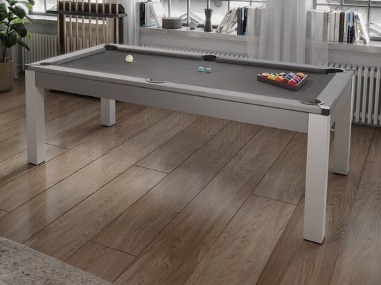 Foto: Modulaire tafel biljart en pingpong balthazar 213 x 112 x 81 5 cm grijs l 213 4 cm x h 81 5 cm x d 111 8 cm