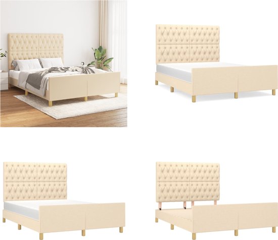 Bedframe Met Hoofdeinde Artisan Eiken 100 X 200 Cm Bewerkt Hout