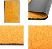 vidaXL Deurmat wasbaar 40x60 cm oranje - Mat - Matten - Deurmat - Deurmatten
