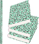 1x Rollen kadopapier / kaftpapier 200 x 70 cm - Noah groen - kaftpapier voor schoolboeken / boekenkaften