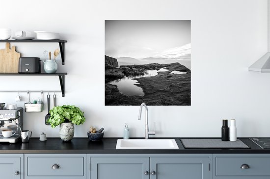 Affiche Nature photo noir et blanc - 75x75 cm