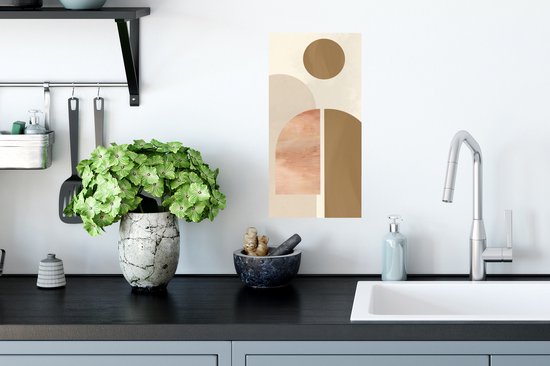 Poster Rose - Marron - Design - 20x40 cm