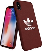 adidas Originals Moulded Case canvas FW18 Case iPhone X XS hoesje rood donker