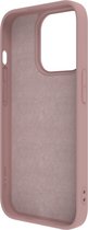 Muvit, Hoesje Geschikt voor Apple iPhone 15 Pro Soft Touch MagSafe-compatibel, Roze