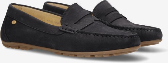 Fred De La Bretoniere Mocassin Liene Donker Blauw - Maat 37