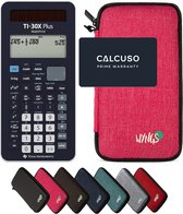 CALCUSO Basispakket roze met Rekenmachine TI-30X Plus Mathprint