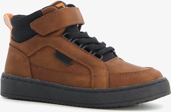 Blue Box hoge jongens sneakers cognac - Maat 34