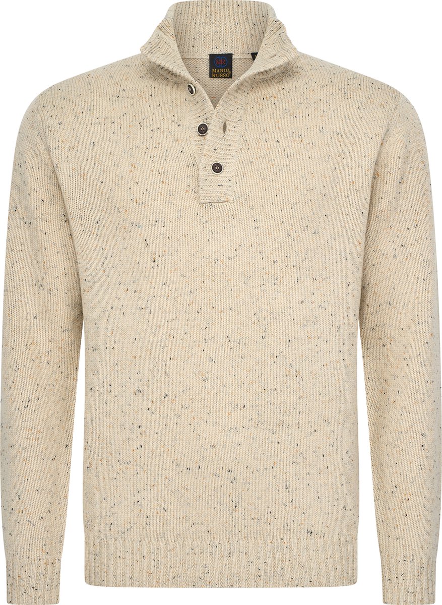 Mario Russo New Zealand skipper - Heren Trui - Wol - Beige - M