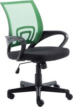CLP Genius Bureaustoel - Ergonomisch - Voor volwassenen - Met armleuningen - Netbekleding - groen