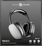 Music Sound Maxi 2 Headset Draadloos Hoofdband Oproepen/muziek USB Type-C Bluetooth Zwart
