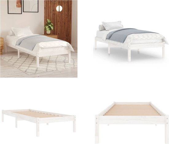 VidaXL Bedframe massief hout - Bedframe - Bedframe - Bed Frame - Bed Frames