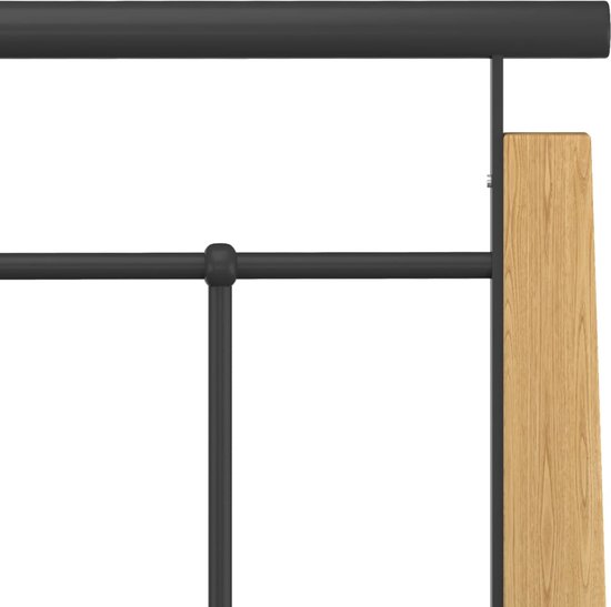vidaXL - Bedframe - Zwart - Metaal - 160 x 200 cm | Leen Bakker
