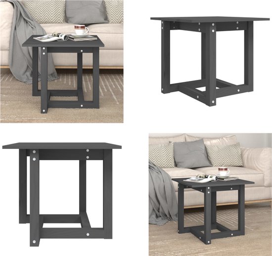 Salontafel 45x45x30 cm massief grenenhout | -nl