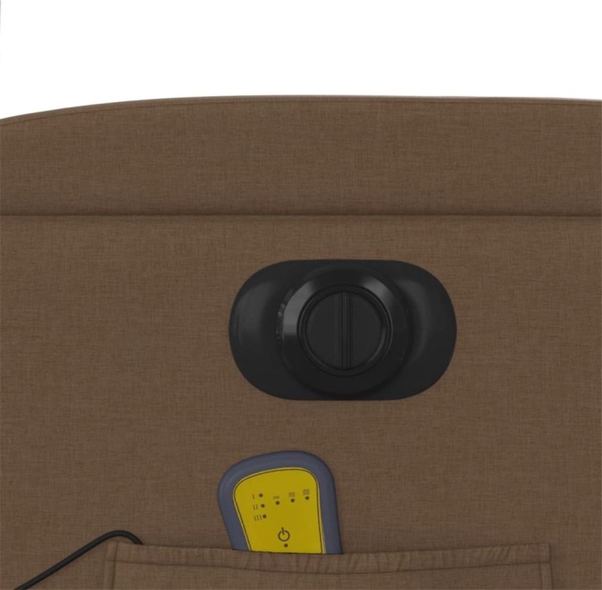 Afbeelding 2 van vidaXL Massagestoel Elektrisch Verstelbaar Bruin