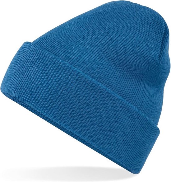 CHPN - Beanie - Muts - Gehaakte - Hippe muts - Wintermuts - Winter accessoire - Koud hoofd - Petrol blauw