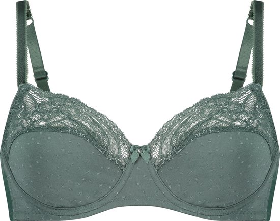 Hunkemöller Dames Lingerie Niet-voorgevormde beugel bh Sophie - Groen - maat F95