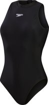 Speedo EnduraFlex Hydrasuit Dames Sportbadpak - Badpak Dames met Hoge Bedekking - Zwempak Dames met Borstvoering - Sportbadpak Dames met Ritssluiting - Zwart - 36