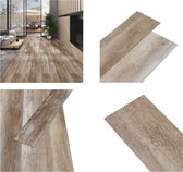 vidaXL Vloerplanken niet-zelfklevend 5-26 m² 2 mm PVC woodwash - Vloerplank - Vloerplanken - Vloertegel - Vloertegels