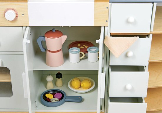Ensemble Cuisine Jouet – Machine à Café, Mixeur, Grille-Pain – Avec Lumière, Son, Eau Qui Coule – Cadeau Enfant 3+