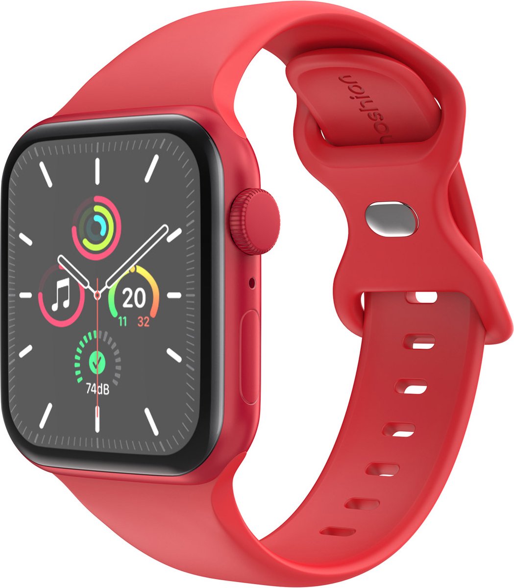 iMoshion Siliconen⁺ bandje voor de Apple Watch Series 1 / 2 / 3 / 4 / 5 / 6 / 7 / 8 / 9 / SE / Ultra (2) - 42 / 44 / 45 / 49 mm - Rose - Maat M/L