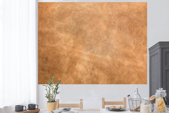 Stickers muraux - Sticker Foil - Cuir - Structure - Aspect Cuir - Marron - 160x120 cm - Film Adhésif - Stickers muraux Chambre Enfant - Papier Peint Auto Adhésif XXL