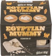 Opgravingsset mummie - Graaf 10 verschillende mummies op - 8 x 9,5 cm - Met hamer en borstel - Kinderspeelgoed - Archeologie speelgoed
