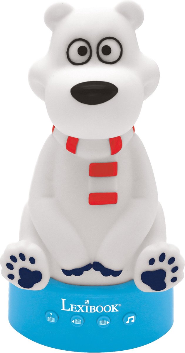 3D-ontwerp Teddy Bear verhalenverteller met nachtlampje, muziek en kleurverandering 17cm (French)